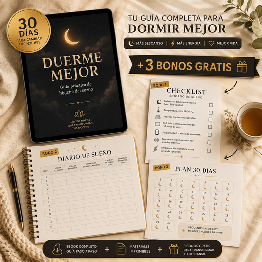 Duerme Mejor: El Método de 30 Días para Dejar de Dar Vueltas en la Cama
